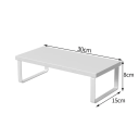 Monitorställ 30 x 15 x 8 cm Ergonomisk höjning av skärmen för bättre hållning Ställ för monitor eller bärbar dator 4