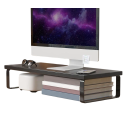 Monitorställ 40 x 20 x 8 cm Höjdjusterad plattform för skärmen Ergonomisk monitorhållare med utrymme för tangentbord och organisering 2
