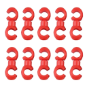 10er Set Drehclips für Schaltzüge 19,4x4x4 mm Kabel- und Schlauchführungen Schaltwerkschnallen Mountainbike Fahrradzubehör 11