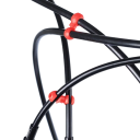 10er Set Drehclips für Schaltzüge 19,4x4x4 mm Kabel- und Schlauchführungen Schaltwerkschnallen Mountainbike Fahrradzubehör 2