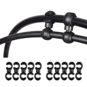 10er Set Drehclips für Schaltzüge 19,4x4x4 mm Kabel- und Schlauchführungen Schaltwerkschnallen Mountainbike Fahrradzubehör 4