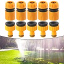 10er Set Schlauchschnellverbinder Kunststoff Schnellverbinder für Gartenbewässerung Anschluss an Wasserhahn Autowaschanlage Garten 2