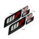 10er Set WP Suspension Aufkleber Langlebige Motorradaufkleber Stimmgabeln Stoßdämpfer vorne Motocross Aufkleber Enduro Dekor 2
