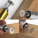 11-Piece Mini Saw Blade Set 22 mm 25 mm 32 mm with Clamping Rod 38 mm for Handheld Mini Circular Saw Cutting Wood Plastic Metal 3