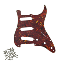 Skydd för elektrisk gitarr retro sköldpaddsdesign PVC med aluminiumfolie Kompatibel med amerikansk och mexikansk standard Skyddskåpa 1