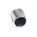 2 st Metallknappar 6 mm för volymkontroll Kuppelform Ersättningsreglage för elgitarr och elbas Blank yta 2