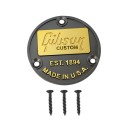 Bakre metall dekorativt skydd för switch med texten EST.1894 MADE IN U.S.A. för elgitarr Gibson 3