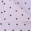 10 ark av silkespapper 50 x 70 cm Med hjärtmotiv på rosa bakgrund Olika färger Blommigt papper för presenter, bröllop och DIY-dekorationer 1