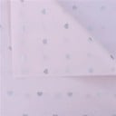 10 ark av silkespapper 50 x 70 cm Med hjärtmotiv på rosa bakgrund Olika färger Blommigt papper för presenter, bröllop och DIY-dekorationer 3