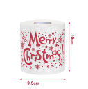 Jul toalettpapper 10 x 10 cm 2 lager Rulle med julmotiv Pappersservetter Juldekoration Hemma köksartiklar Festlig dekoration 2