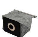 Universell tvättbar dammsugarpåse 11 x 10 cm diameter 5 cm för Philips LG Haier Samsung Grå återanvändbar filter av icke-vävd textil 5