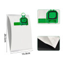Dammsugarpåsar 10 st 28,5 x 14,8 cm Tyg Ersättningspåsar kompatibla med Vorwerk VK140 VK150 FP140 Bo Speed Kobold Hållbart filtreringsmaterial 3