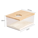 Sandbad för hamstrar 21 x 15,5 x 10 cm Akryl och trä badkar Hus med öppning 6,5 cm Hygienisk miljö för gnagare 3