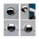 Kulatý kryt ventilátoru 100 mm 14x4,4x9,8 cm Nerezová ocel Vodotěsná větrací mřížka Nástěnný výfuk Těsnění proti vlhkosti a škůdcům 6