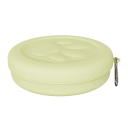 Plastisk bärbar skål för hundmat 14 x 4 cm Resefällbar skål med karbinhake för vatten och foder till husdjur 3