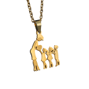 Halsband med hänge Mamma med 2 döttrar och son Elegant halsband för kvinnor Familjesymbol Present till mamma och dotter 1