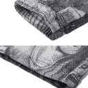 Höstjacka för män grå med motiv av målningen Den sista måltiden med dragkedja och krage unisex dam herr POLYESTER 3