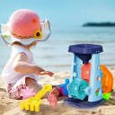 Strandset 20 x 12 cm Sandklocka med spadar och formar 5 st Färgglad leksak för barn i sand för sommarunderhållning 3
