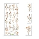 Calcomanías de pared flores 60 x 28 cm Vinilo mate translúcido Calcomanías decorativas para pared Decoración floral Decoración de interiores 1