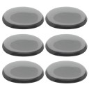 Silikoniska gel dämpningsplattor 25 x 32 mm 6 st För jazztrummor och trumset Återanvändbara mjuka gel dämpare 3