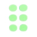 Silikoniska gel dämpningsplattor 25 x 32 mm 6 st För jazztrummor och trumset Återanvändbara mjuka gel dämpare 5