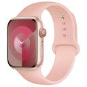 Silikonarmband för Apple Watch Series 9 8 7 6 5 4 3 SE Ultra 2 38–40–41 mm S-M Vattentåligt flexibelt armband för bekväm daglig 35