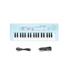 Färgglad barn elektronisk piano 41 x 15 cm med 37 tangenter, mikrofon, USB-kabel och spelfunktioner 6