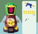 Skjutspel hungrig anka 23 x 12 x 13 cm Set med pumpa pistol och skum bollar Elektroniskt poängräknare ljus- och ljudeffekter 2