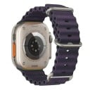 Silikonový řemínek 38 mm 40 mm 41 mm pro Apple Watch Voděodolný pásek s titanovou přezkou Nastavitelná smyčka a vícepolohové zapínání 30