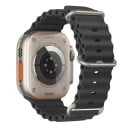Silikonový řemínek 38 mm 40 mm 41 mm pro Apple Watch Voděodolný pásek s titanovou přezkou Nastavitelná smyčka a vícepolohové zapínání 33