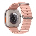 Silikonarmband 42 mm 44 mm 45 mm 49 mm för Apple Watch Vattentåligt armband med titanspänne Justerbar ögla och flerpositionsspänne 28