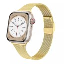 Milanskrem 42 mm 44 mm 45 mm 49 mm för Apple Watch serier 1–9 SE SE2 Ultra Kovrem med spänne för att dra åt och låsa Elegant vävt 12