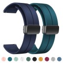 Silikonrem 20 mm för Xiaomi Mi Watch 2 Pro S3 S2 S1 Active Pro Samsung Garmin Amazfit Huawei Honor med metallspänne 1