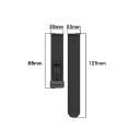 Silikonrem 20 mm för Xiaomi Mi Watch 2 Pro S3 S2 S1 Active Pro Samsung Garmin Amazfit Huawei Honor med metallspänne 4
