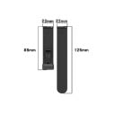 Silikonový řemínek 22 mm pro Xiaomi Mi Watch 2 Pro S3 S2 S1 Active Pro Samsung Garmin Huawei Amazfit Honor kovová spona 4