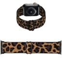 Leopardový elastický nylonový řemínek 42 44 45 49 mm pro Apple Watch series 1–10 SE SE2 Ultra Nastavitelný strečový pásek s ocelovou posuvnou sponou 2