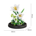 Mikro byggsats liljor 85 x 85 x 97 mm 161 st Kreativ blommodell i kruka Heminredning Växt för barn och vuxna 2