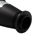 Cyklonisk dammseparator 320 mm med 90° böj Dammsugare för verkstadssug Stark separator för smuts Slanganslutningar Monteringssats 4