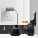Elektrisk dammsamlare med laser 17,5 x 9 x 6,8 cm Vakuum sugkop 360° vattenpass för borrning i väggar och exakt montering 3