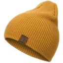 Stickad vintermössa beanie för kvinnor och män Ribbad stickning av akryl Med applikation Universell storlek för huvudomkrets 54 till 58 cm 7