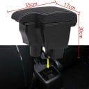 Kožená loketní opěrka pro Mazda CX-3 a Mazda 2 Skyactiv s USB posuvná opěrka s úložným boxem umělá kůže jednoduchá montáž autopříslušenství 3