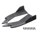 Universell skydd för bakre stötfångare 48×16,5 cm Kolfiber svart ABS Spoiler för bakre hörn Vingskydd Slitstarkt krockskydd 1