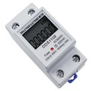 Enfasig elmätare för DIN-skena 79 x 36 x 43 cm LCD digital energimätare KWh 220 V 60 A 50 Hz wattmeter 2