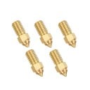 Sats med 5 st mässingsmunstycken 0,2 mm M6 16,8 mm för filament 1,75 mm för Ender 3 V3 SE Ender 5 S1 Ender 7 Precisionsmunstycken 1