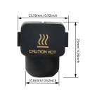 Skyddande silikonöverdrag 25 x 23,5 x 16 mm för Bambu Lab A1 Mini Värmeisolering av värmeblocket Hållbart skydd för hotenden 4