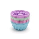 12 db mini bábos szilikon forma 6,5 x 6,5 x 2,7 cm Véletlenszerű színek Sütemények készítéséhez 4