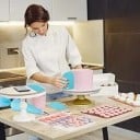 Set med 21 stycken bakverktyg med påsar och rostfria munstycken Komplett utrustning för dekoration av desserter 3