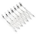 Divizor de aluat profesional din metal 24,5 × 8 cm cu 7 rotițe Tăietor ajustabil pentru brutari Un instrument robust din metal pentru tăiere precisă 1