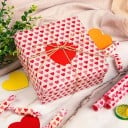 Voskovaný papier 21,5 x 25 cm 50 ks Motiv srdcí Nepremastiteľný baliaci papier na pečivo Dezerty a sendviče Obalový papier do kuchyne 3