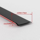 Fönster vattenbarriär 1 m x 4,5 cm Svart gummilist 135° mot läckage Självhäftande list för skjutbara fönster och fönsterbrädor 4